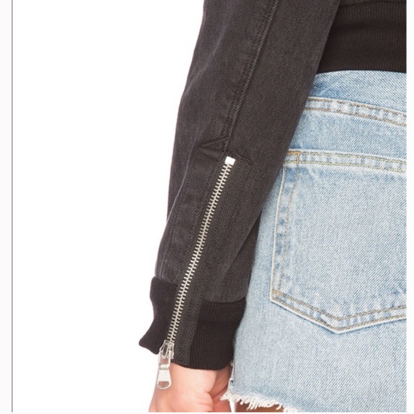 J Brand Harlow Bomber Jacket in Double Cross - Picture 3 of 8